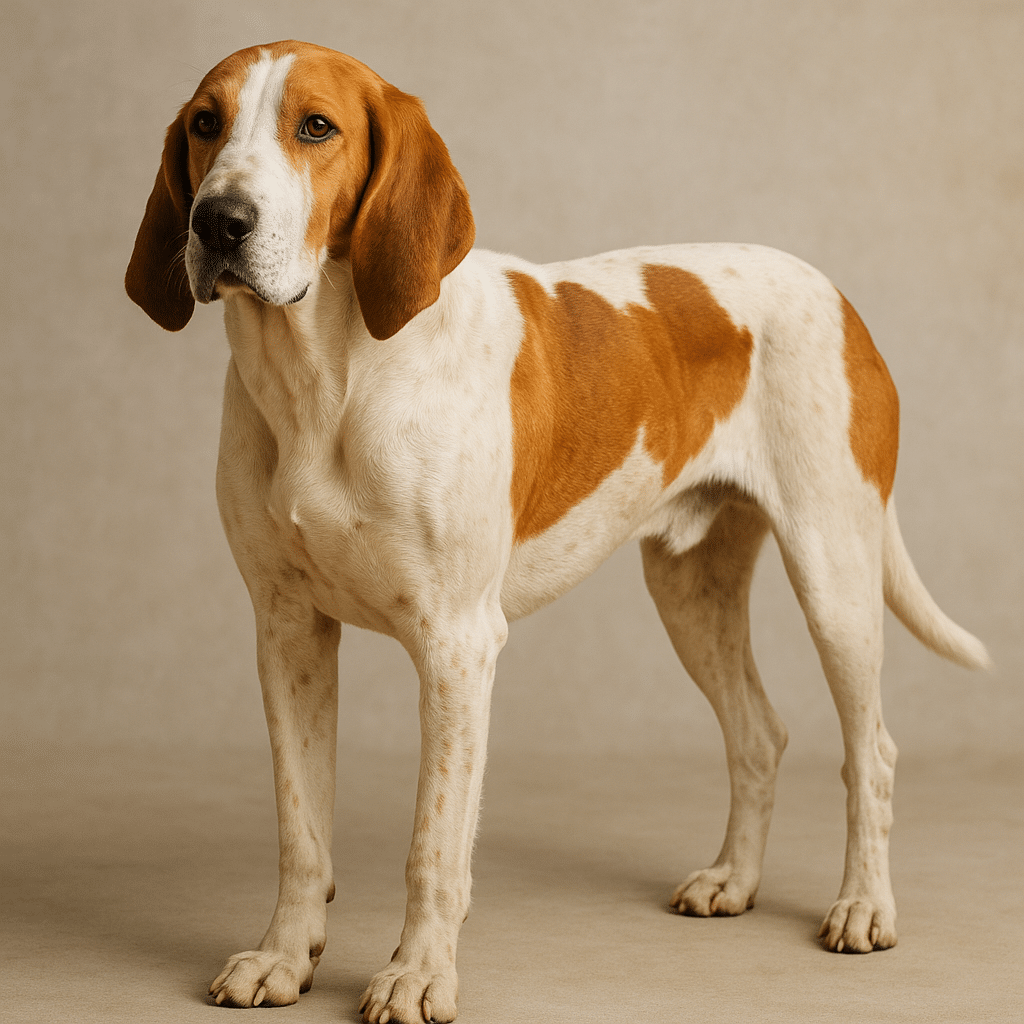 Grand Anglo-Français blanc et orange